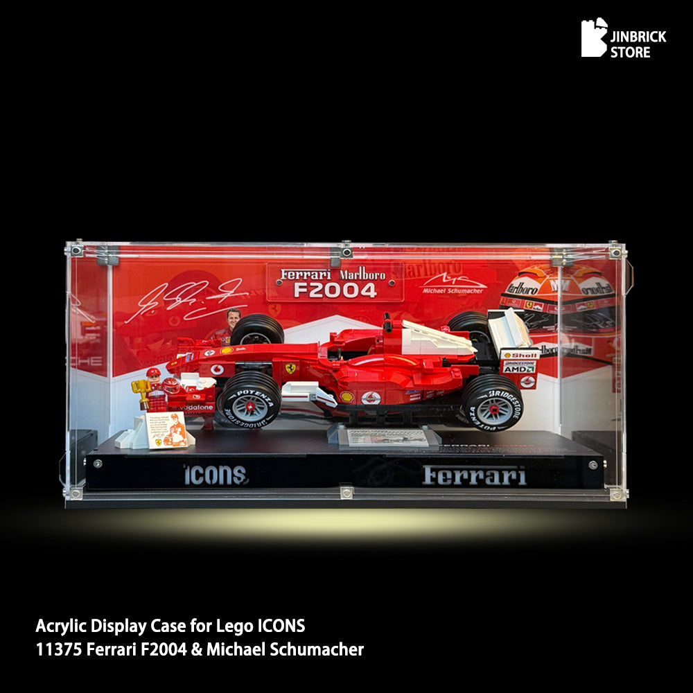 Acrylic Case For LEGO ICONG 11375 Ferrari F2004 & 10330 McLaren Senna MP4/4 & 10353 Williams Racing FW14b