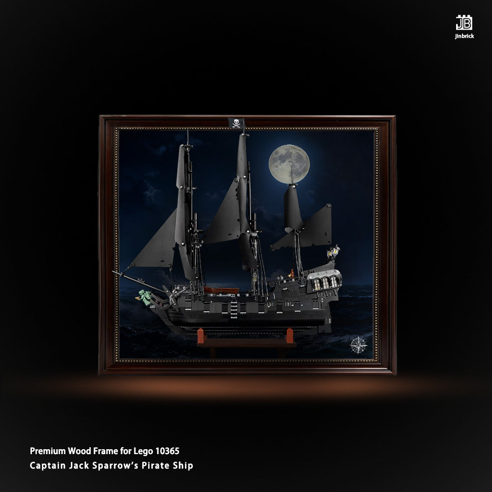 Premium Wood Frame for Lego 10365 Captain Jack Sparrow's Pirate Ship