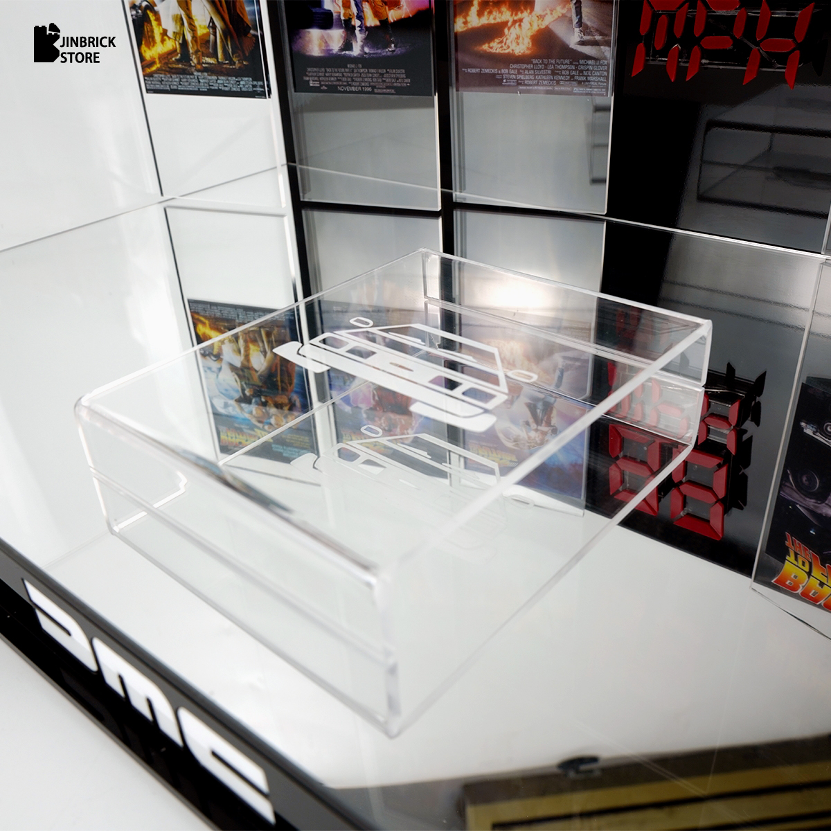 【Premium】Display Case for LEGO 10300 Back to the Future Time Machine