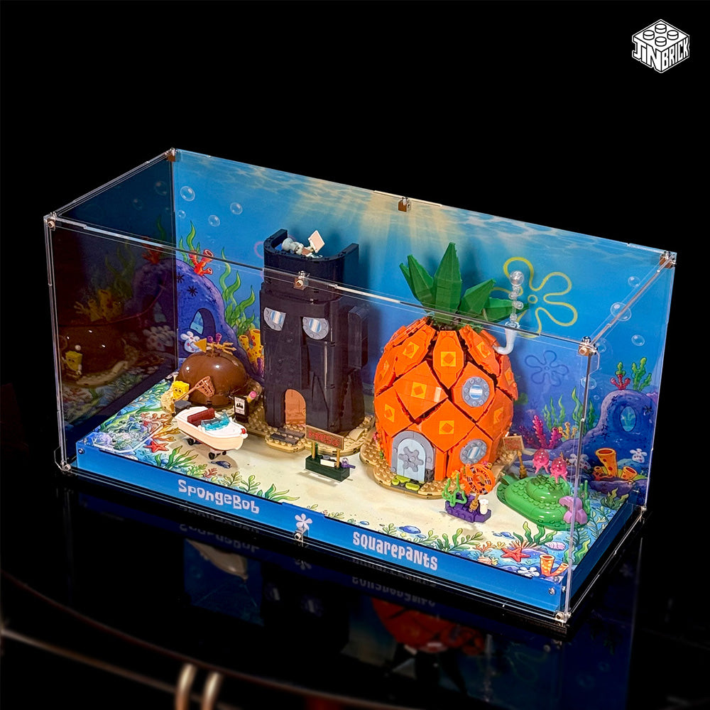 Acrylic Display Case for LEGO Icons 11386 SpongeBob SquarePants: Bikini Bottom