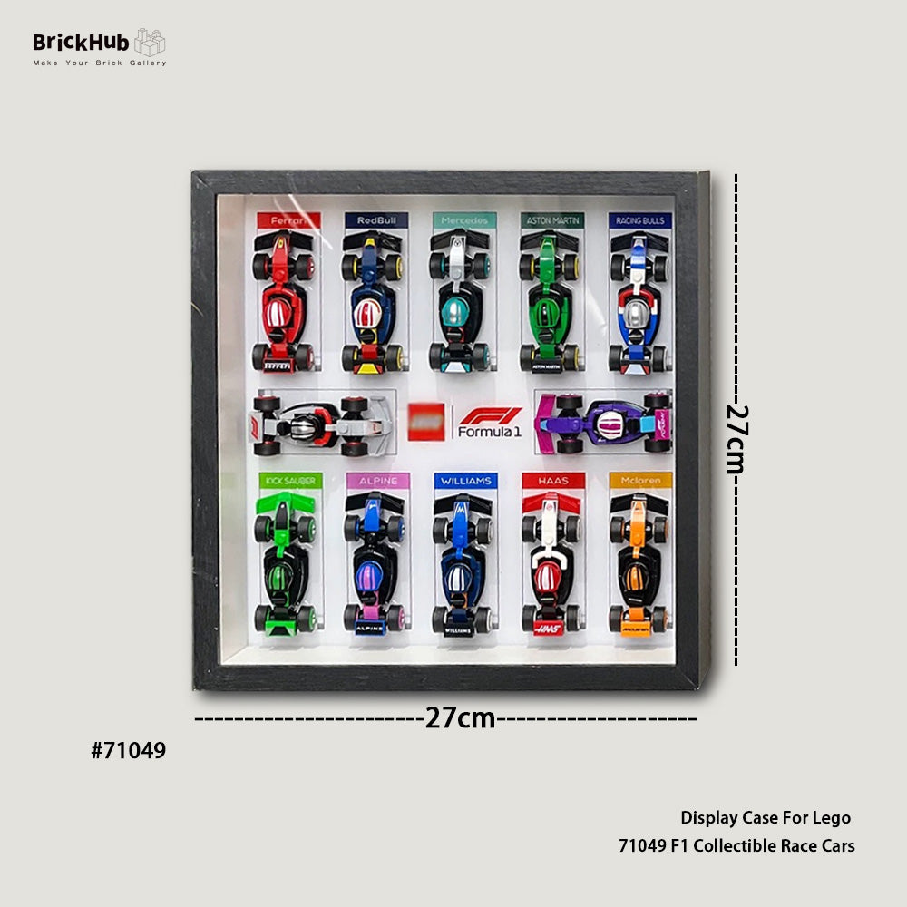Display Case For  LEGO® 71049 F1® Collectible Race Cars