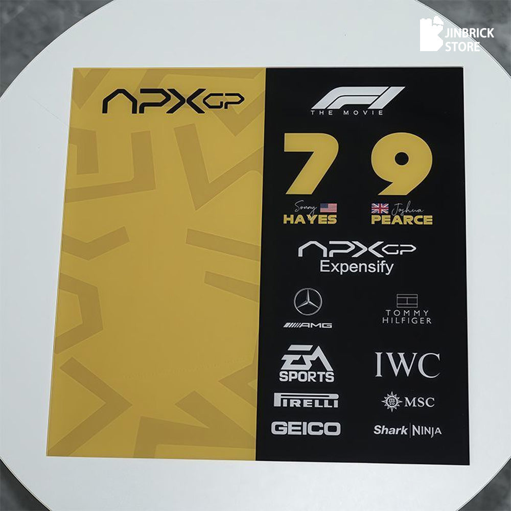 Display Case For Lego 77252 APXGP Team Race Car from F1 The Movie