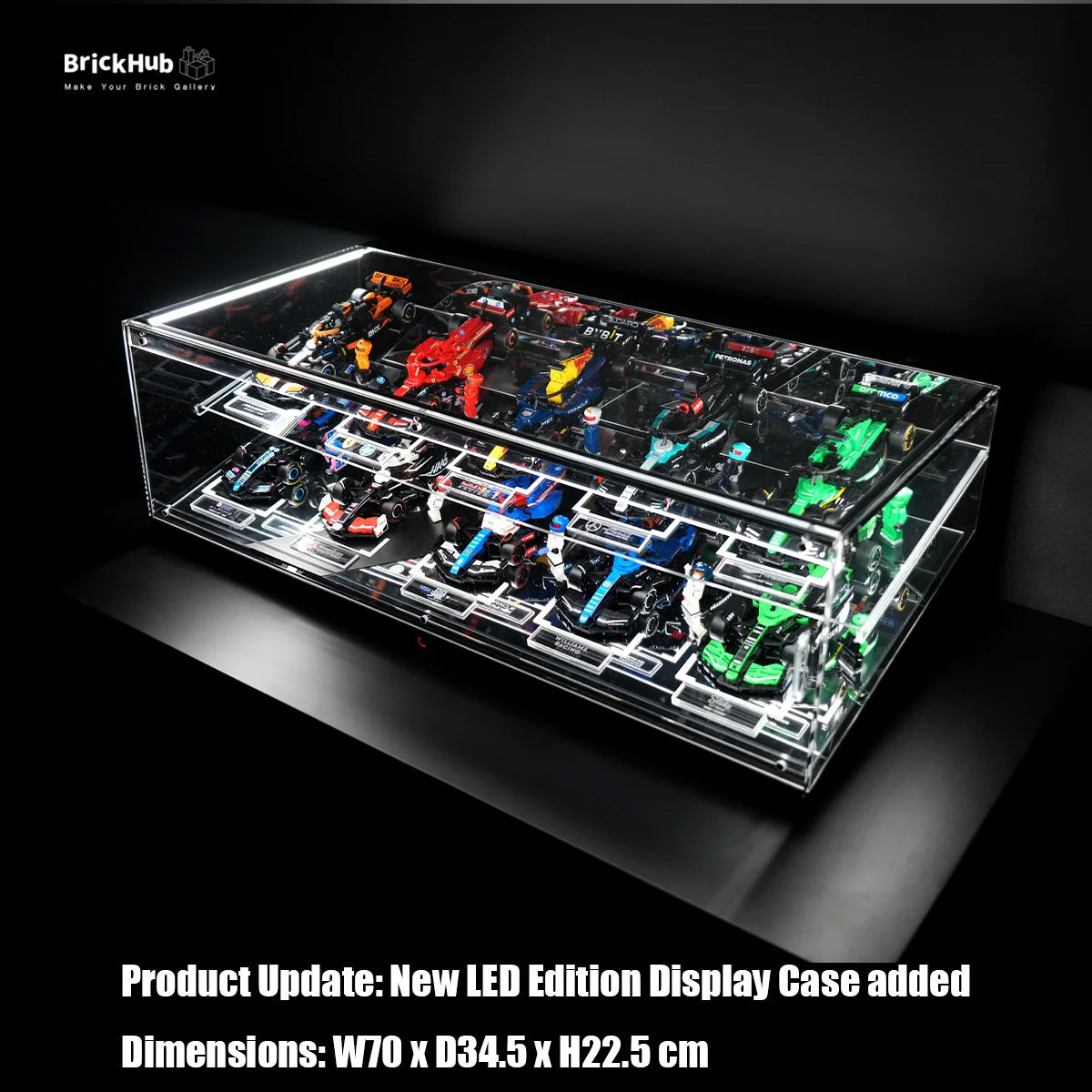 【Premium】Display Acrylic Case For LEGO® Speed Champions F1 cars