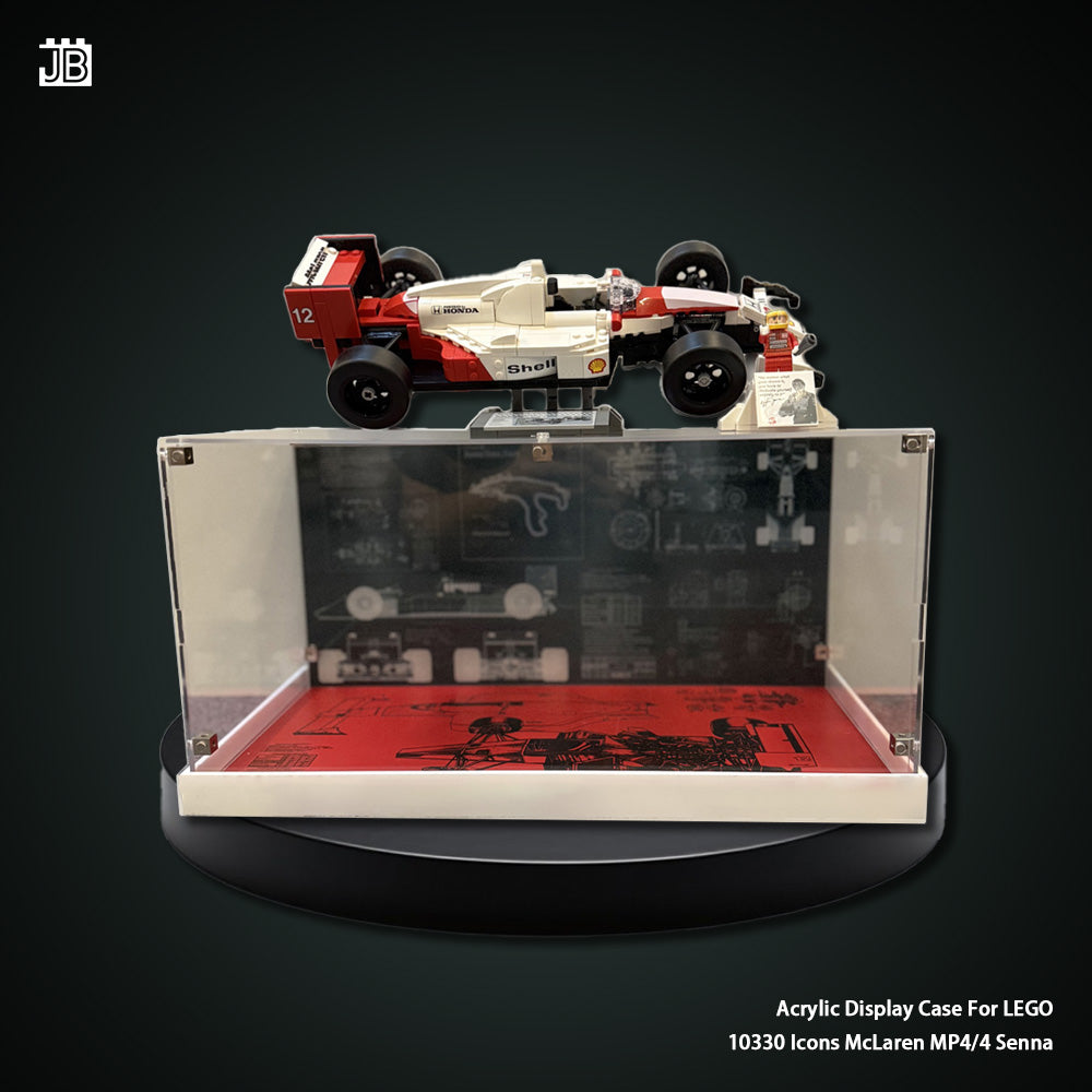 Display Case For 10330 LEGO® Icons McLaren MP4/4 Senna