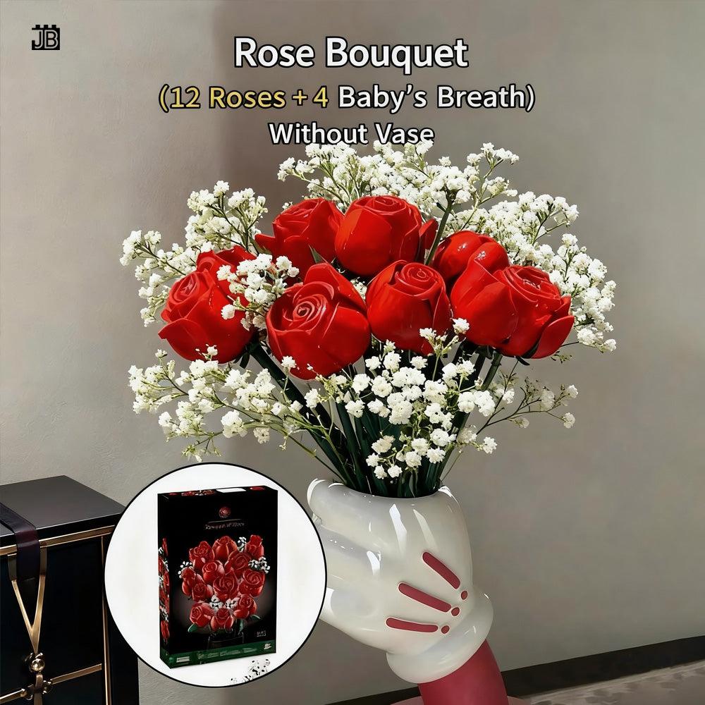 Display Vase for Lego Bouquet Flowers