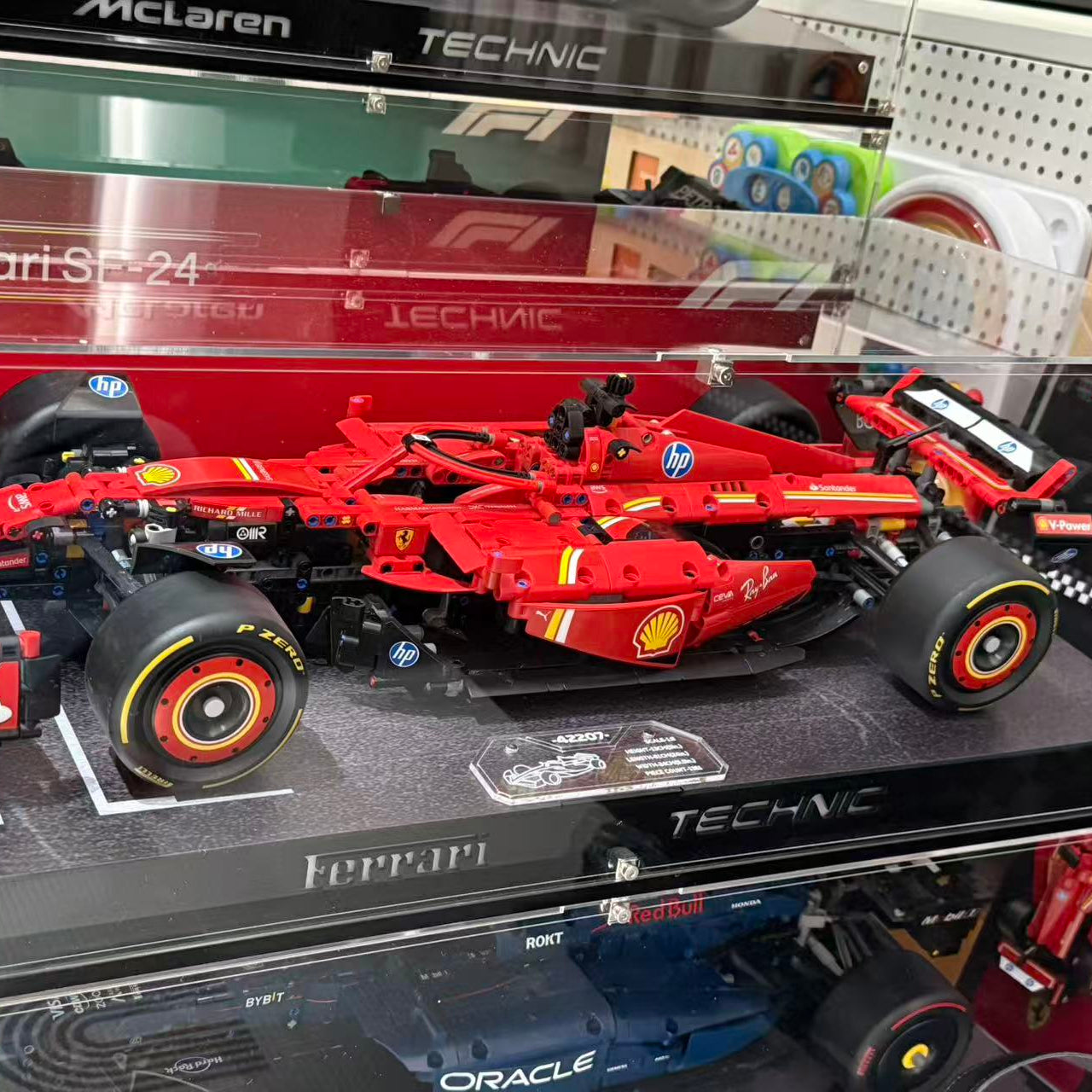 【Premium】Acrylic Display Case for Lego TECHNIC 42207 Ferrari SF-24 F1