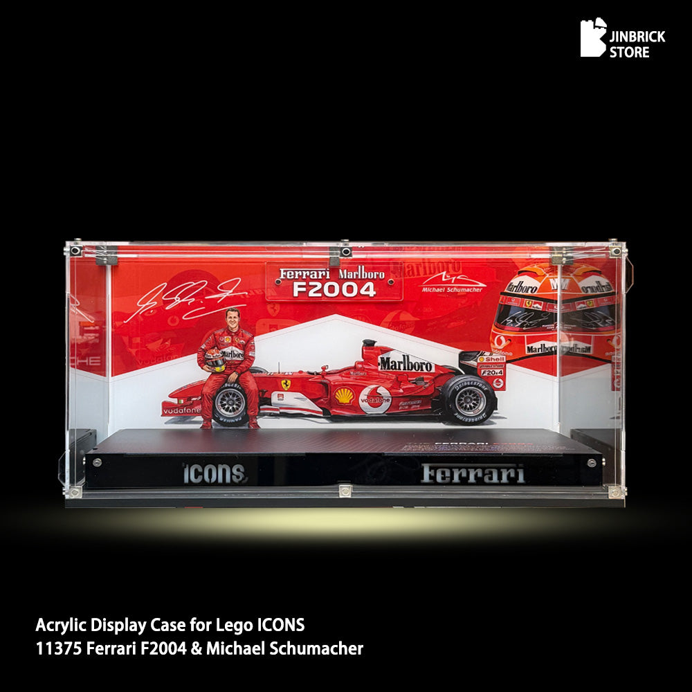 Acrylic Case For LEGO ICONG 11375 Ferrari F2004 & 10330 McLaren Senna MP4/4 & 10353 Williams Racing FW14b