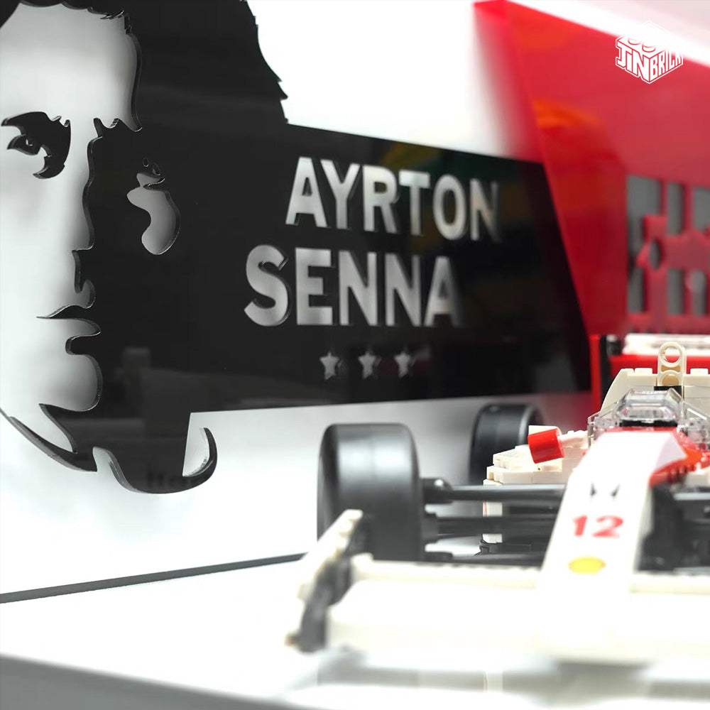 【Premium】 Display Case for LEGO 10330 McLaren MP4/4 & 43024 F1 Helmet
