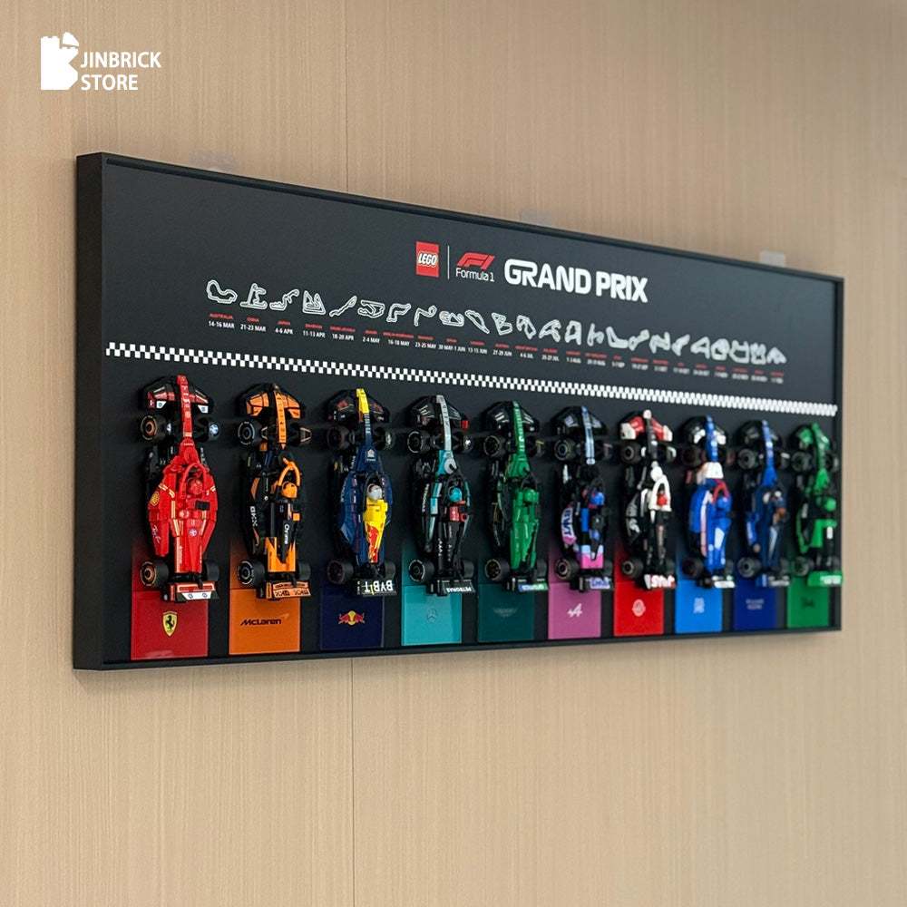 Plus Wall Display Frame For LEGO® Speed Champions F1 11/12 Cars