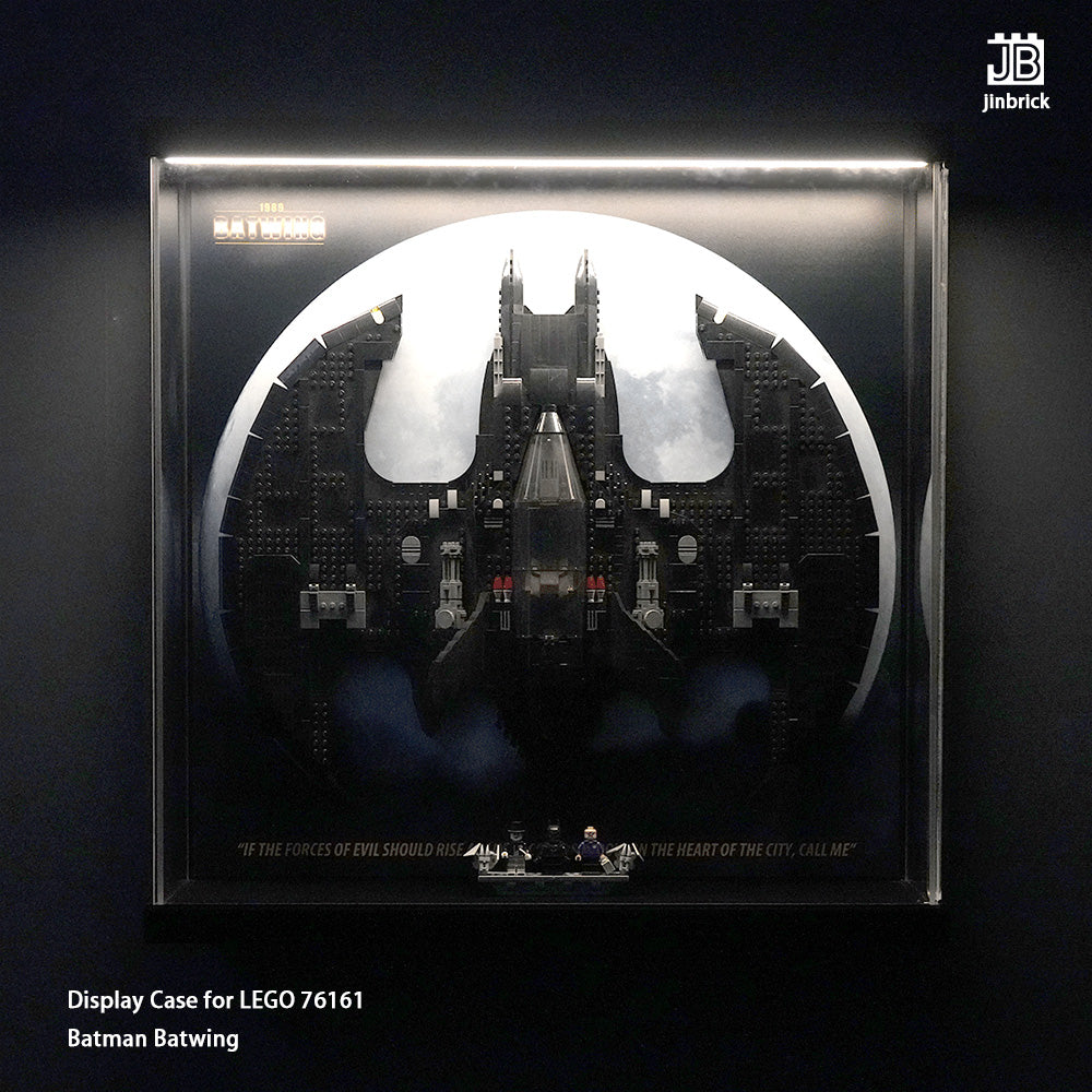 【Premium】Lighting Display Case for LEGO 76161 Batman Batwing