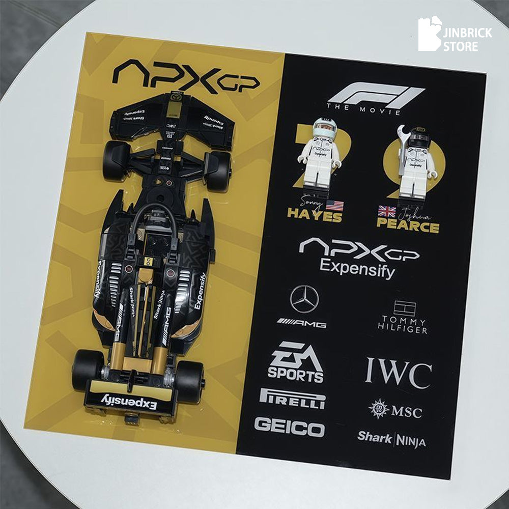 Display Case For Lego 77252 APXGP Team Race Car from F1 The Movie