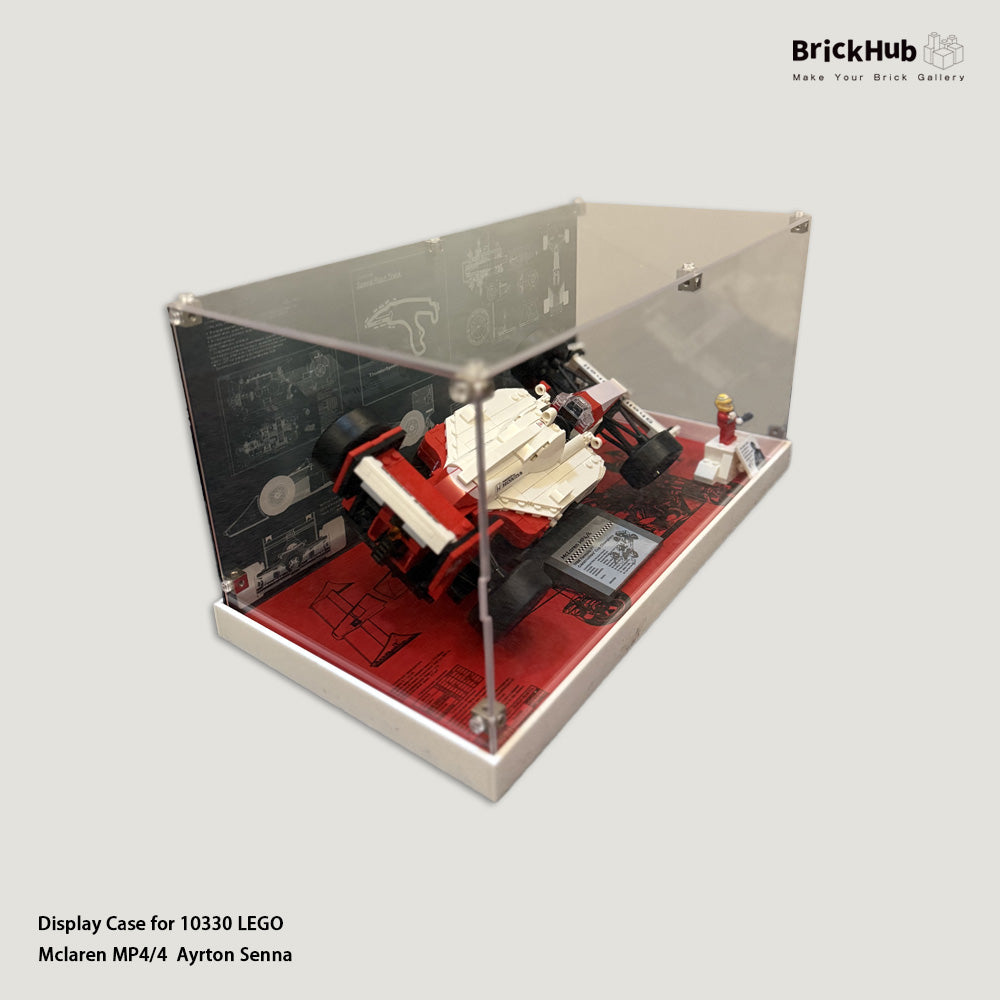 Display Case For 10330 LEGO® Icons McLaren MP4/4 Senna
