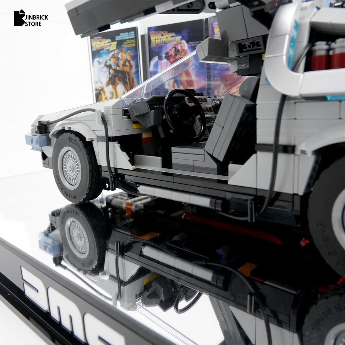 【Premium】Display Case for LEGO 10300 Back to the Future Time Machine