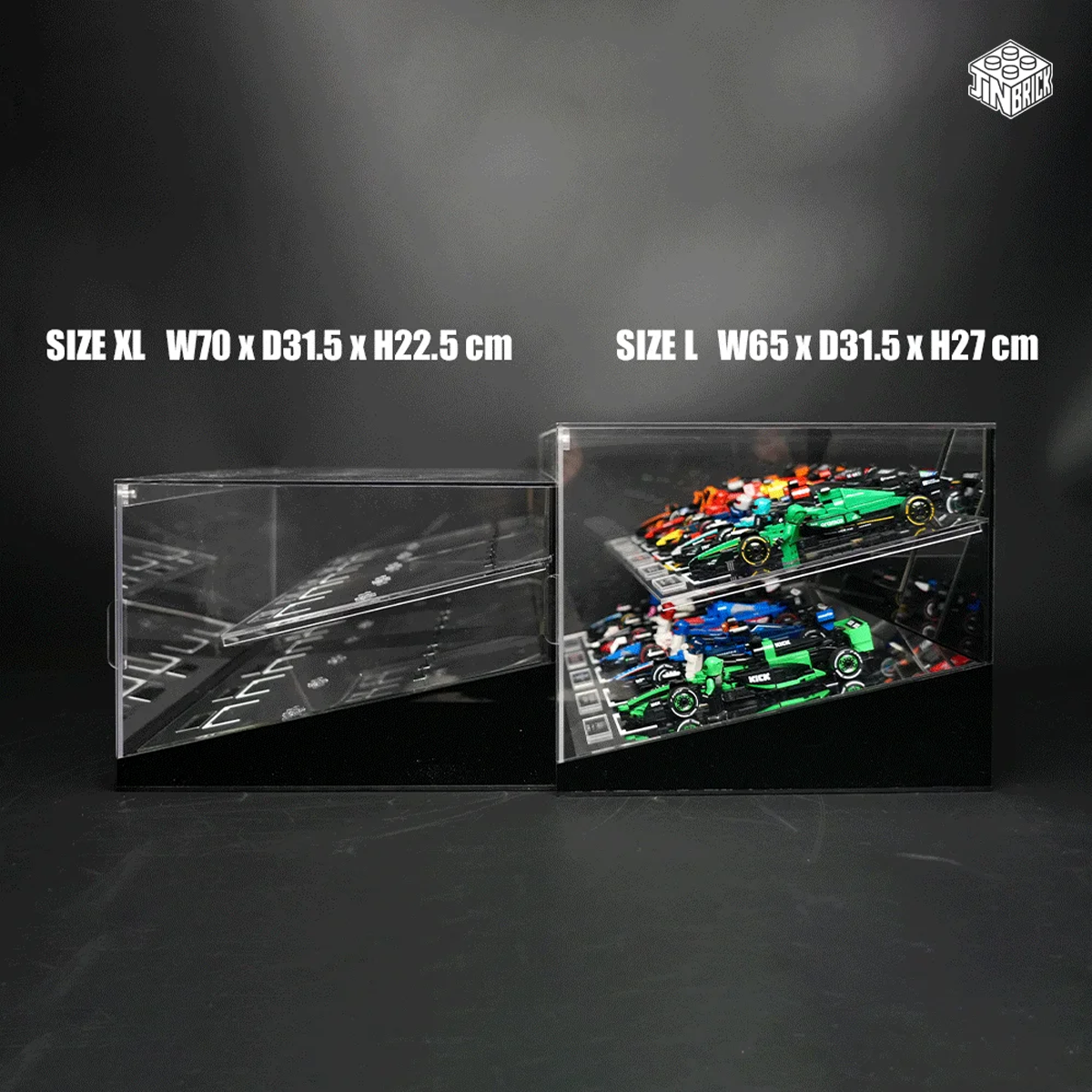 【Premium】Display Acrylic Case For LEGO® Speed Champions 10 F1 cars