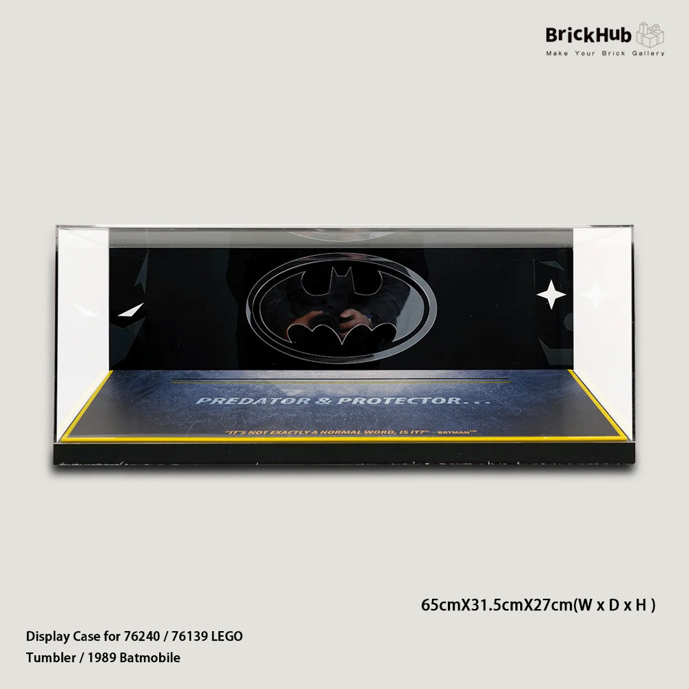 Display Case For LEGO® Batmobile Tumbler / 1989 Batmobile (76139 / 76240 )