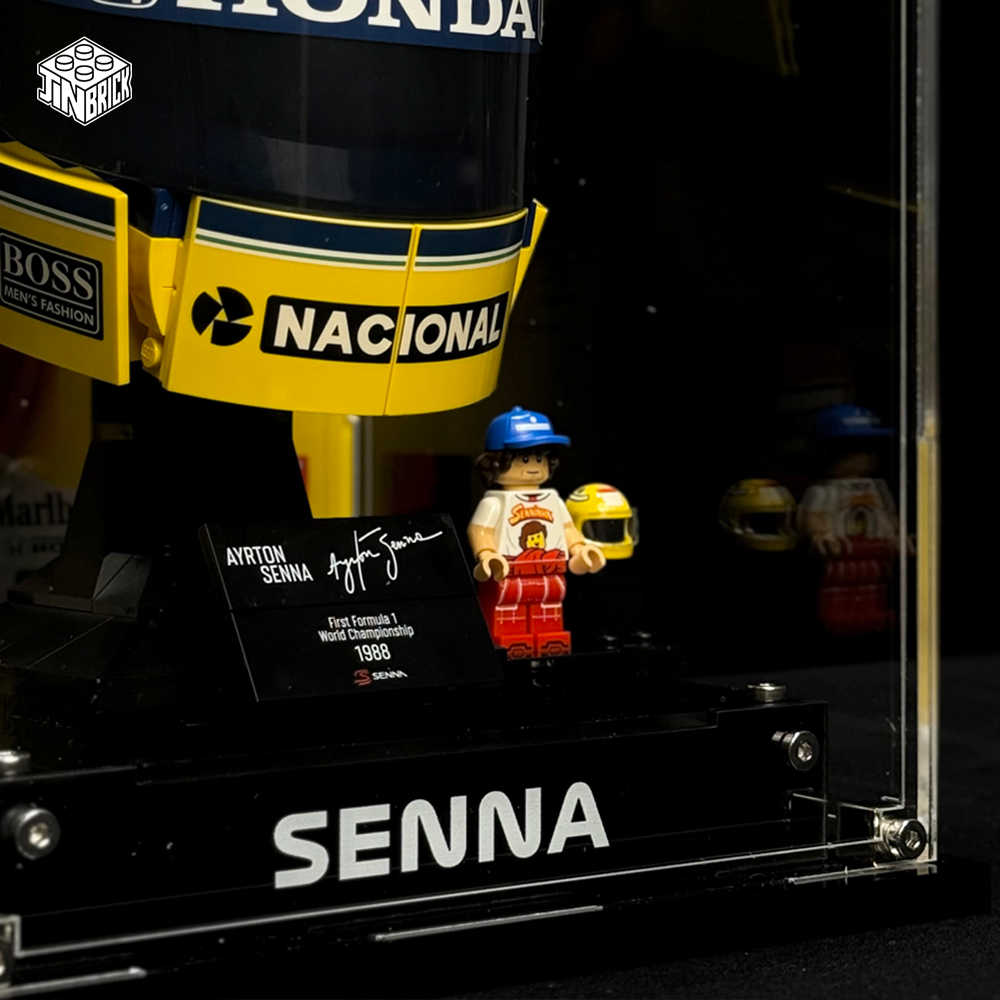 Display Case for LEGO® 43024 Ayrton Senna F1 Helmet