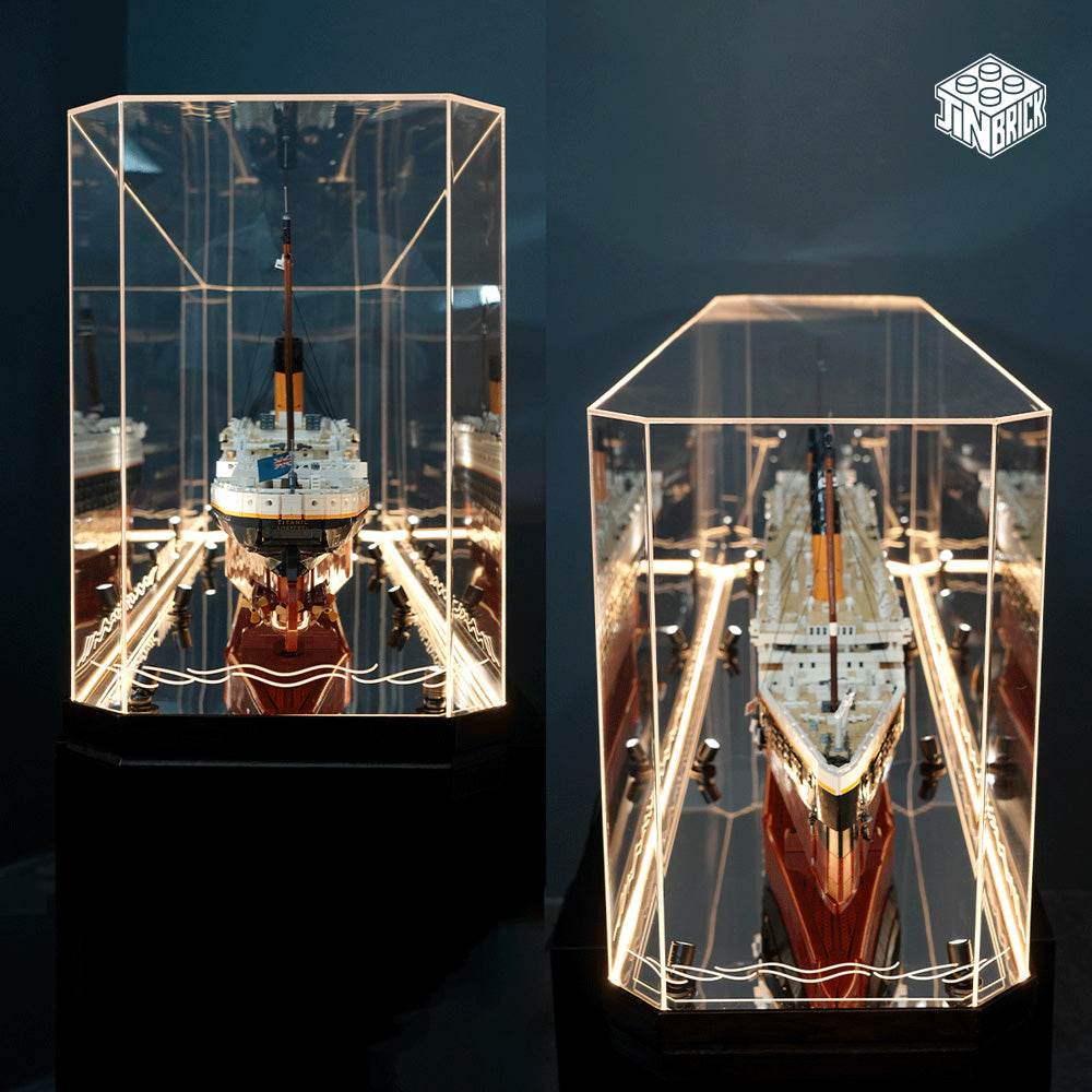 【Premium】LED Display Case for LEGO® 10294 Titanic