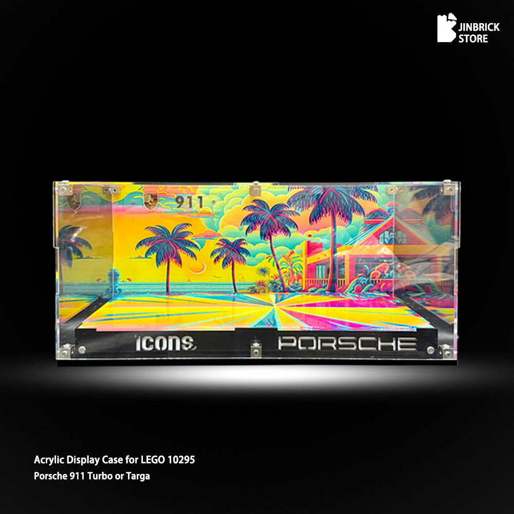 Acrylic Display Case for Lego ICONS Williams Racing FW14B & Mclaren MP4/4 & Posche911