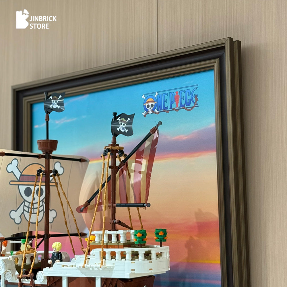 Premium Wood Frame for Lego One Piece 75639 The Going Merry Pirate Ship