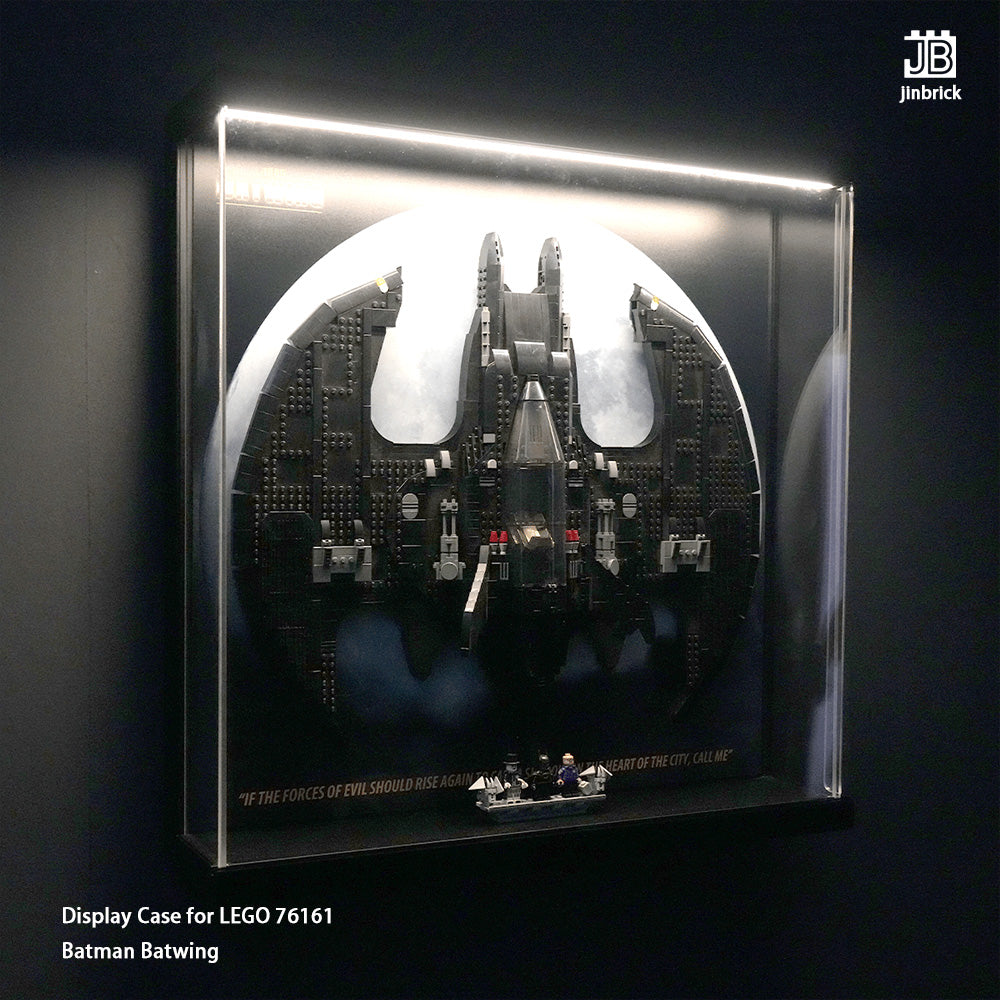 Premium】Lighting Display Case for LEGO 76161 Batman Batwing