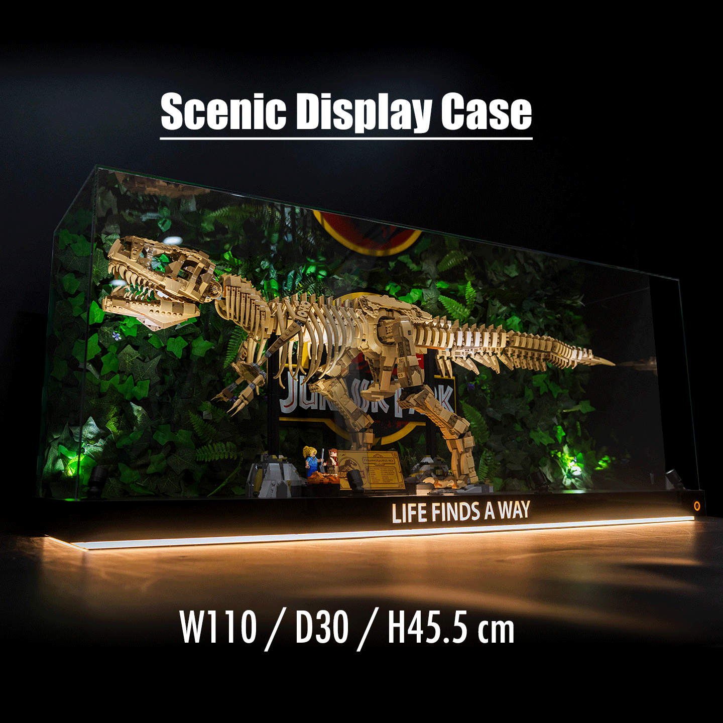 【Premium】Display Case for LEGO 76968 Dinosaur Fossils: T. rex