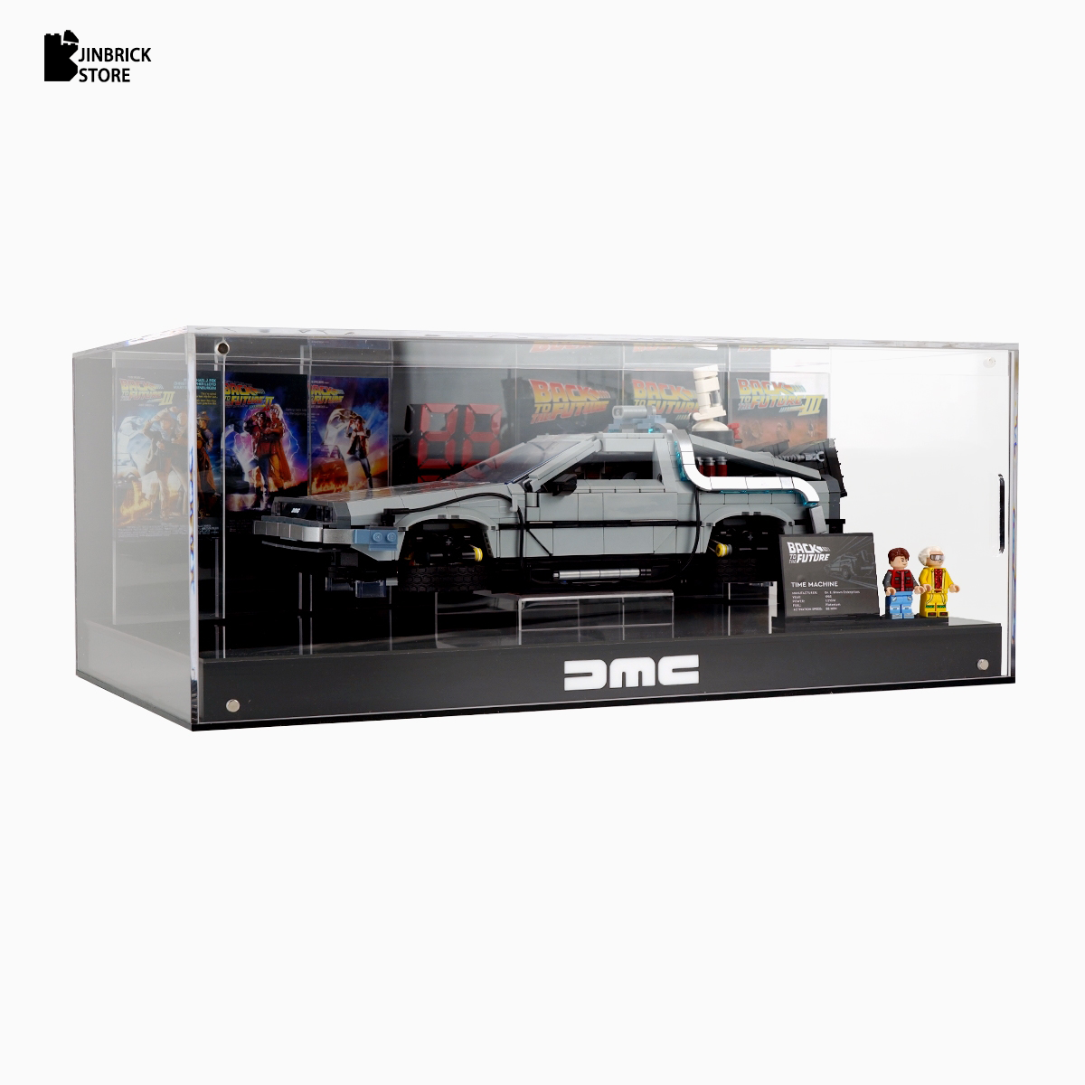 【Premium】Display Case for LEGO 10300 Back to the Future Time Machine