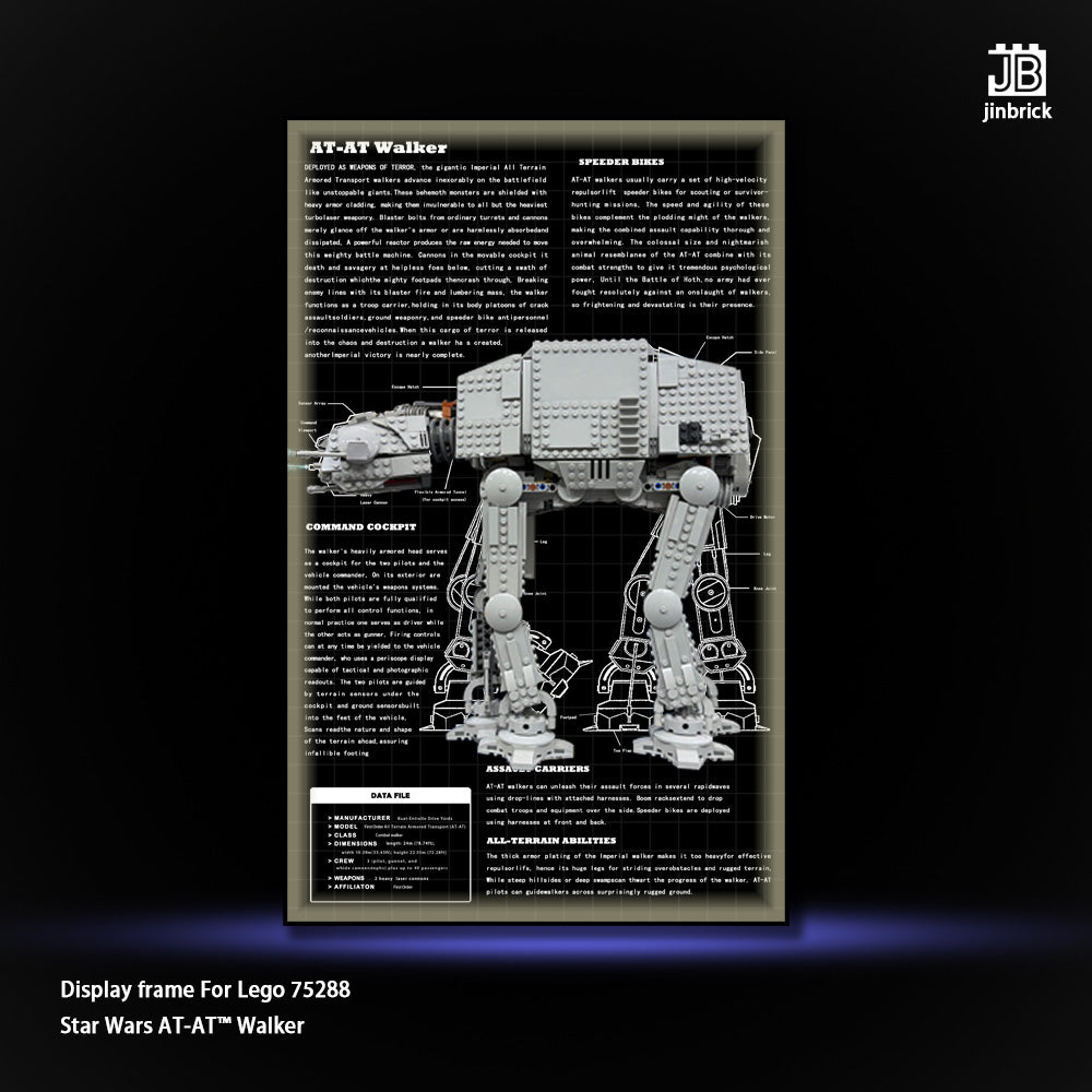 Display frame For Lego 75288 Star Wars AT-AT™ Walker