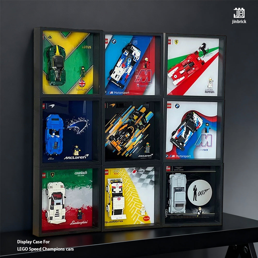Display Wall Frame For LEGO Speed Champions cars