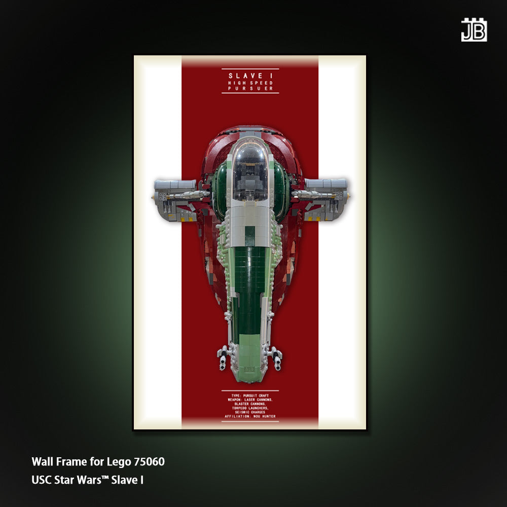 Wall frame for LEGO® Star Wars™ USC 75060 Slave I
