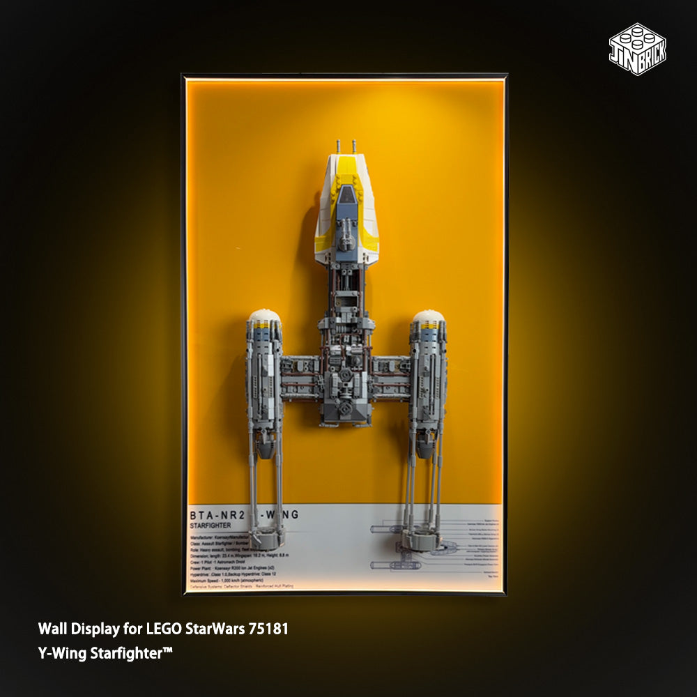 Wall frame for LEGO® UCS Star Wars™ 75181 Y-Wing Starfighter™