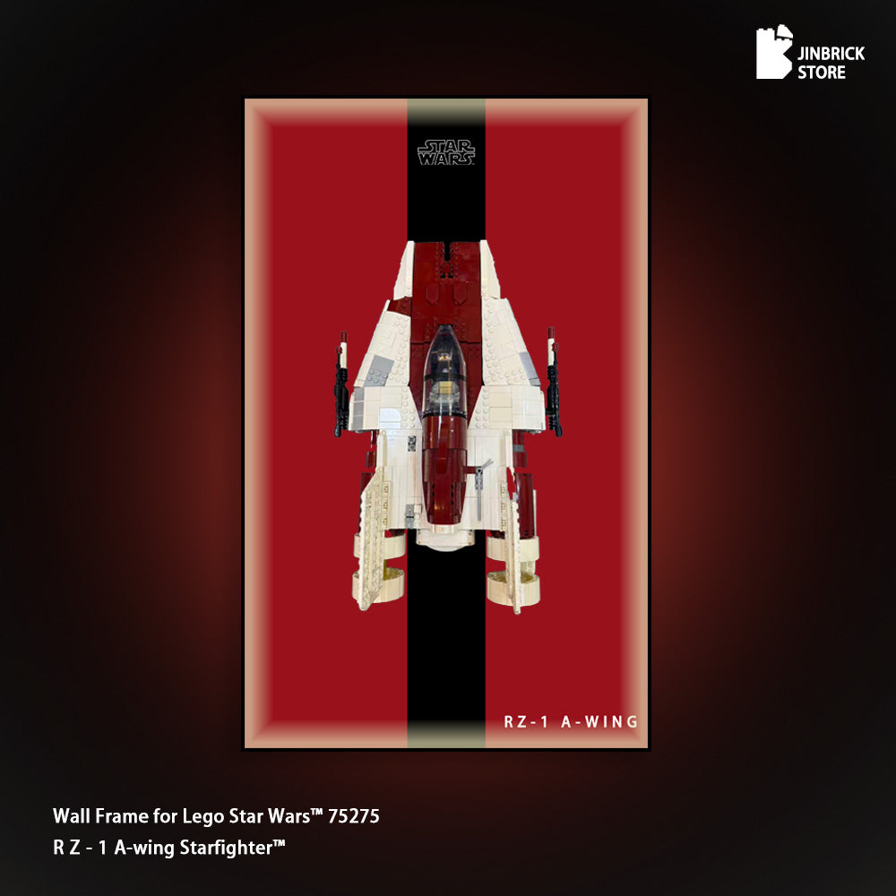 Display frame For LEGO® UCS Star Wars™ 75275 RZ-1 A-wing Starfighter™