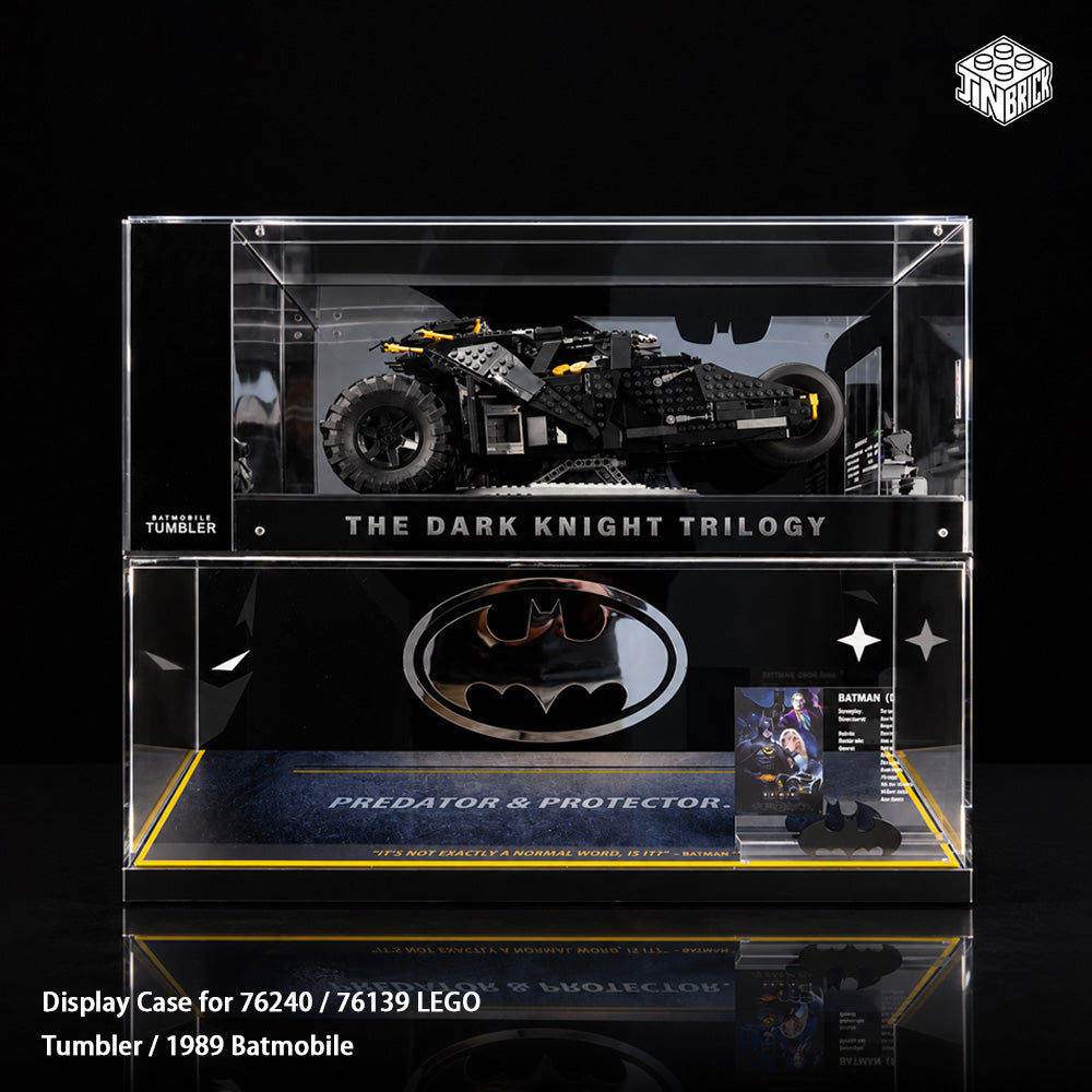 Display Case For LEGO® Batmobile Tumbler / 1989 Batmobile (76139 / 76240 )