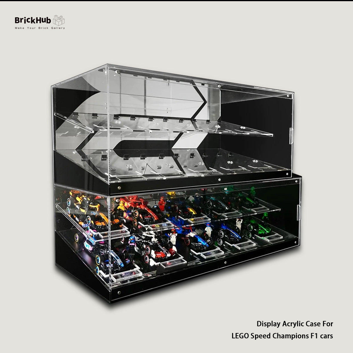 【Premium】Display Acrylic Case For LEGO® Speed Champions F1 cars