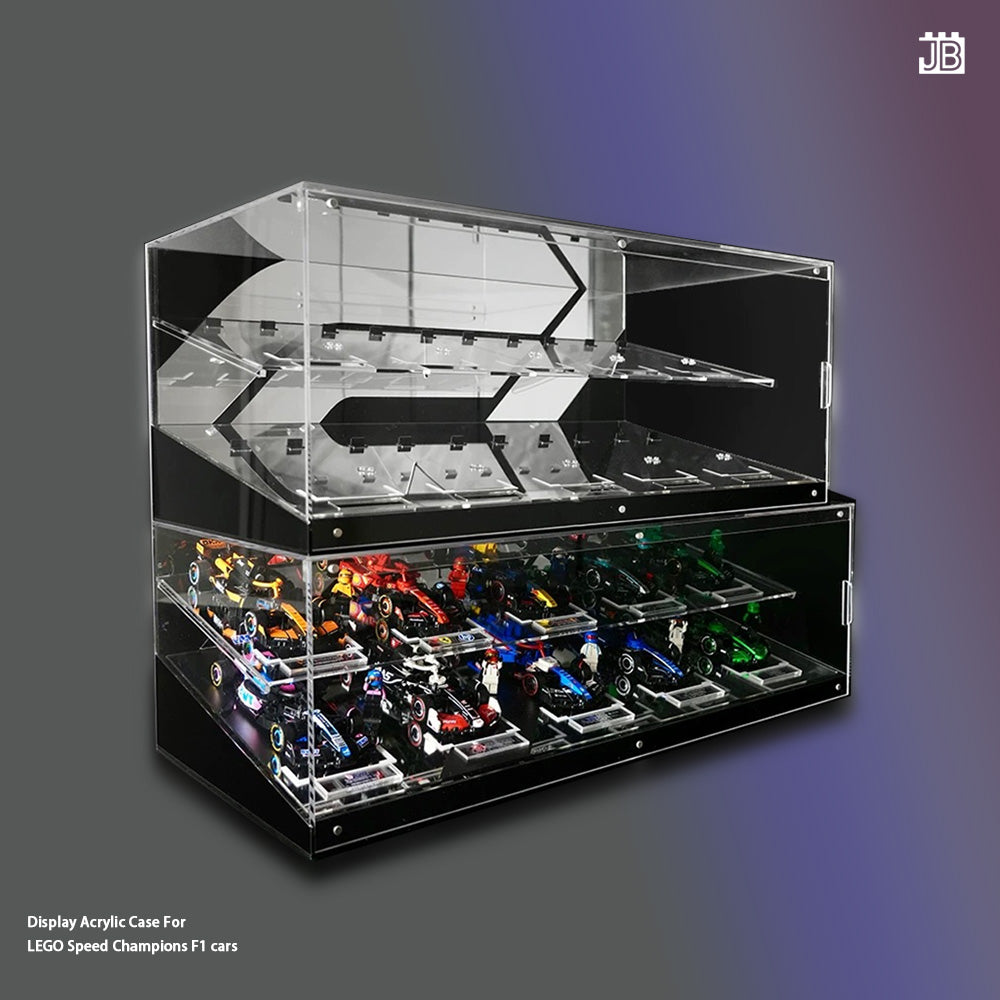 【Premium】Display Acrylic Case For LEGO® Speed Champions F1 cars