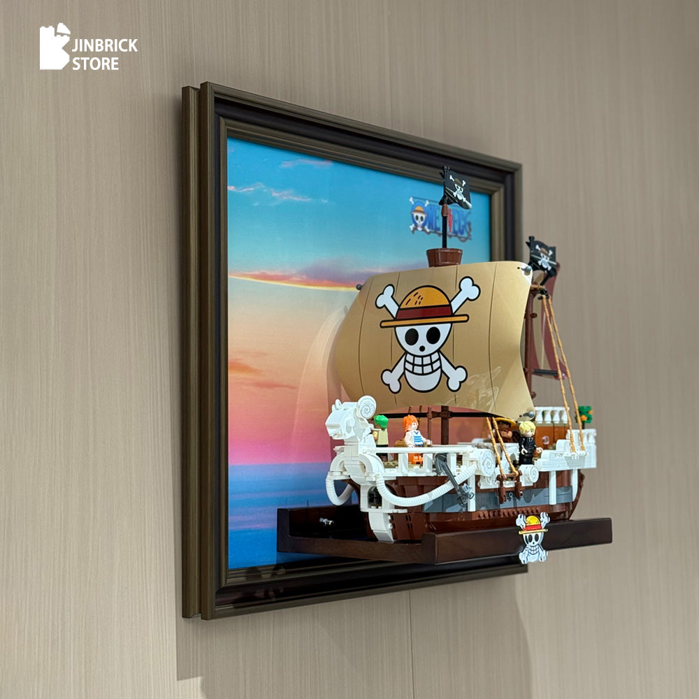Premium Wood Frame for Lego One Piece 75639 The Going Merry Pirate Ship