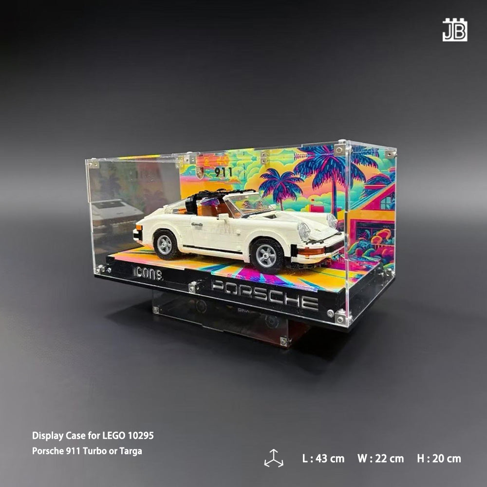Display Case for LEGO ICONS 10295 Turbo or Targa Porsche 911
