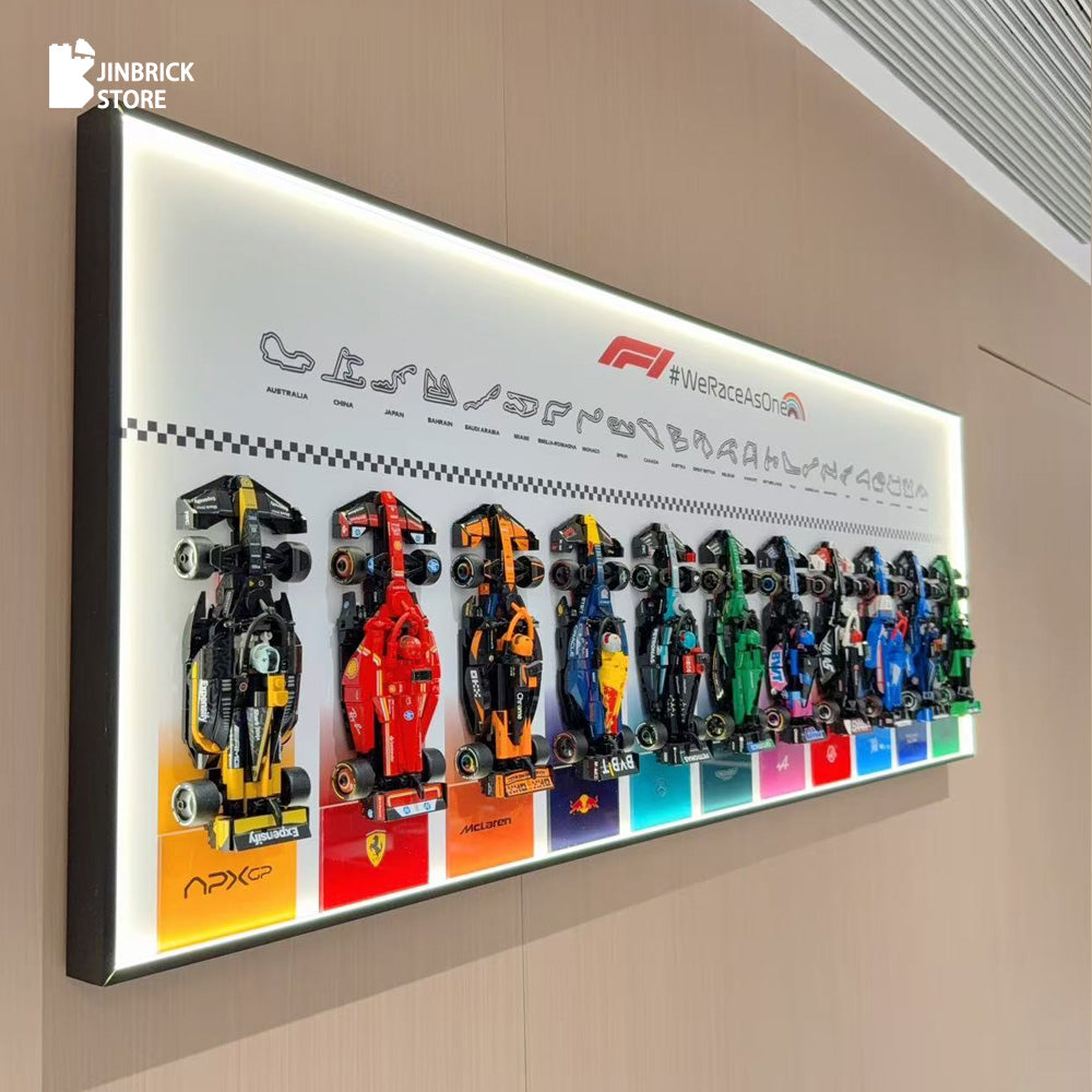 Plus Wall Display Frame For LEGO® Speed Champions F1 11/12 Cars