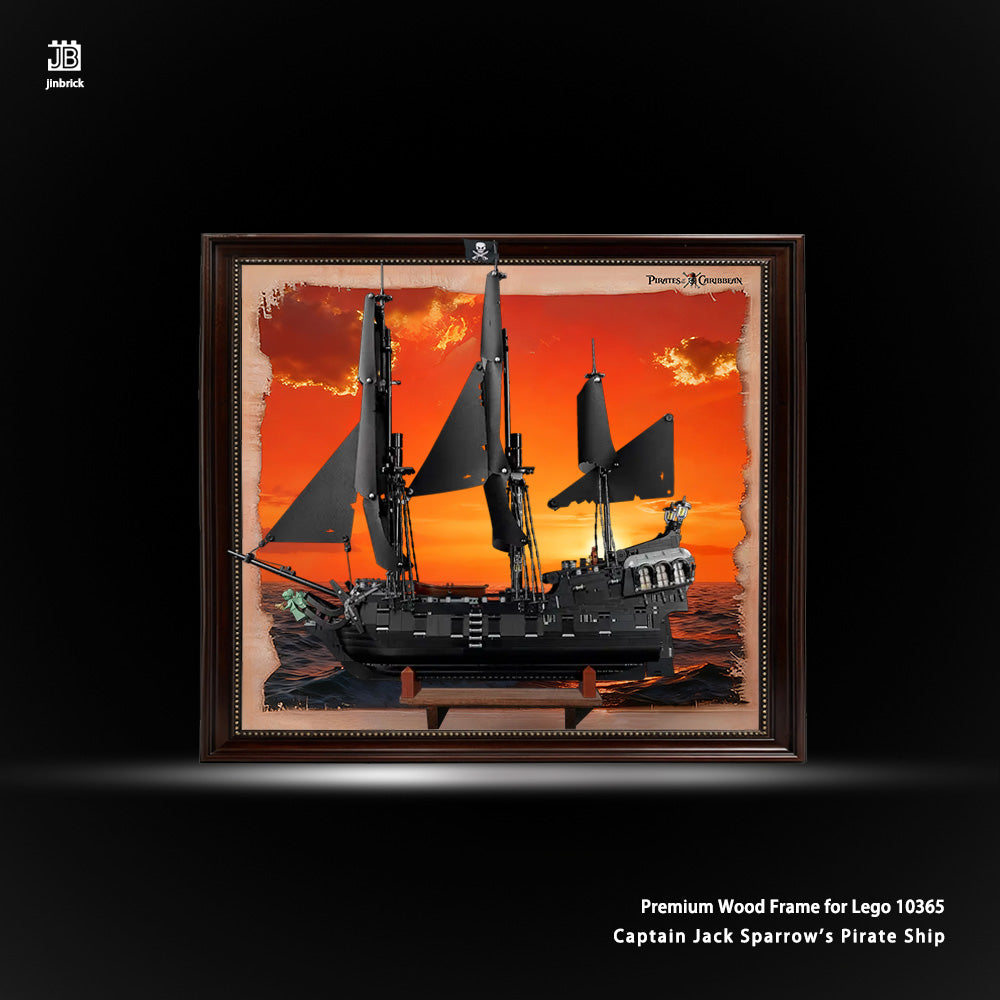 Premium Wood Frame for Lego 10365 Captain Jack Sparrow's Pirate Ship