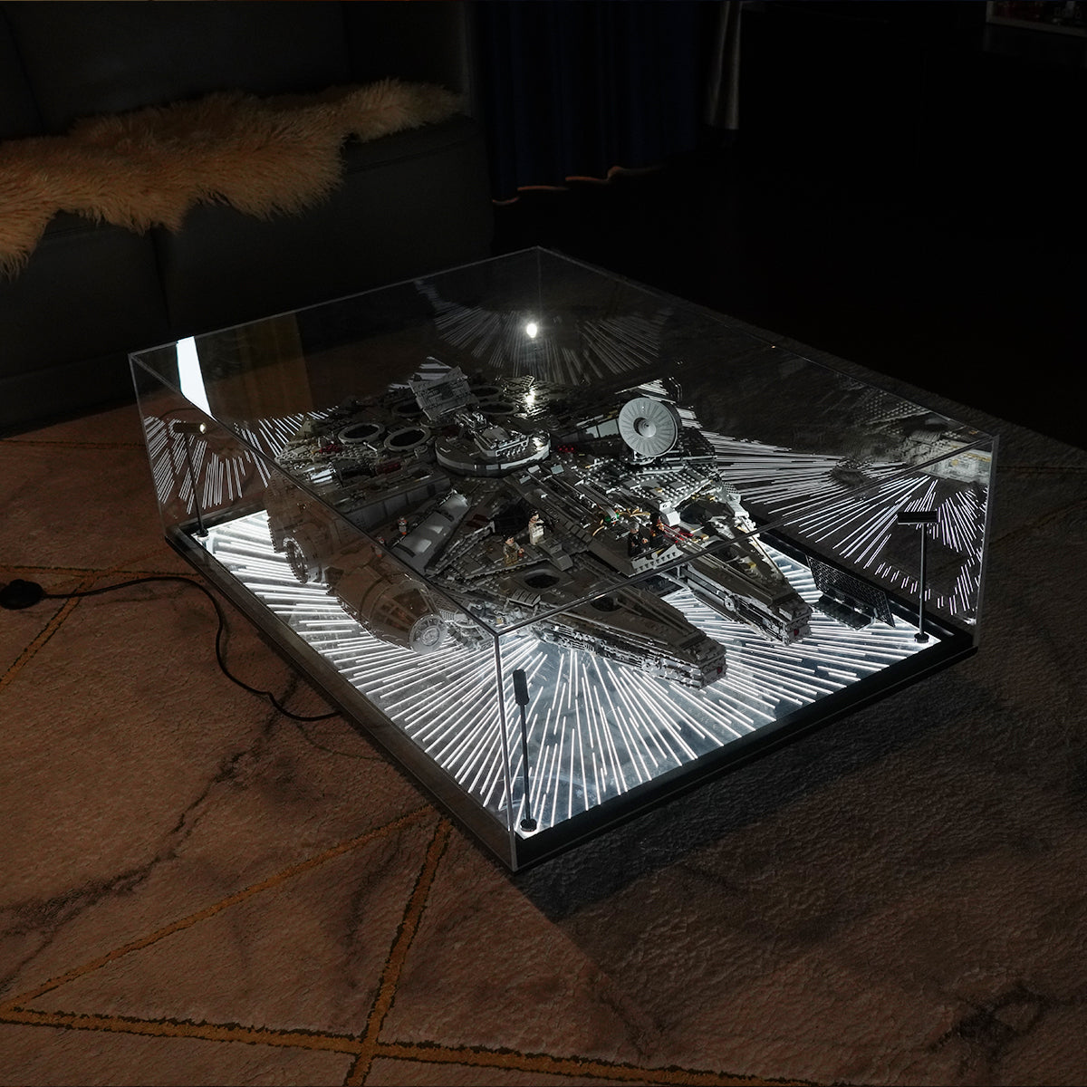 【Premium】LED Display Case For LEGO 75192 StarWars Millennium Falcon