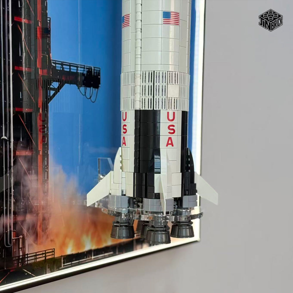Display Frame for LEGO® Ideas 92176 NASA Apollo Saturn V
