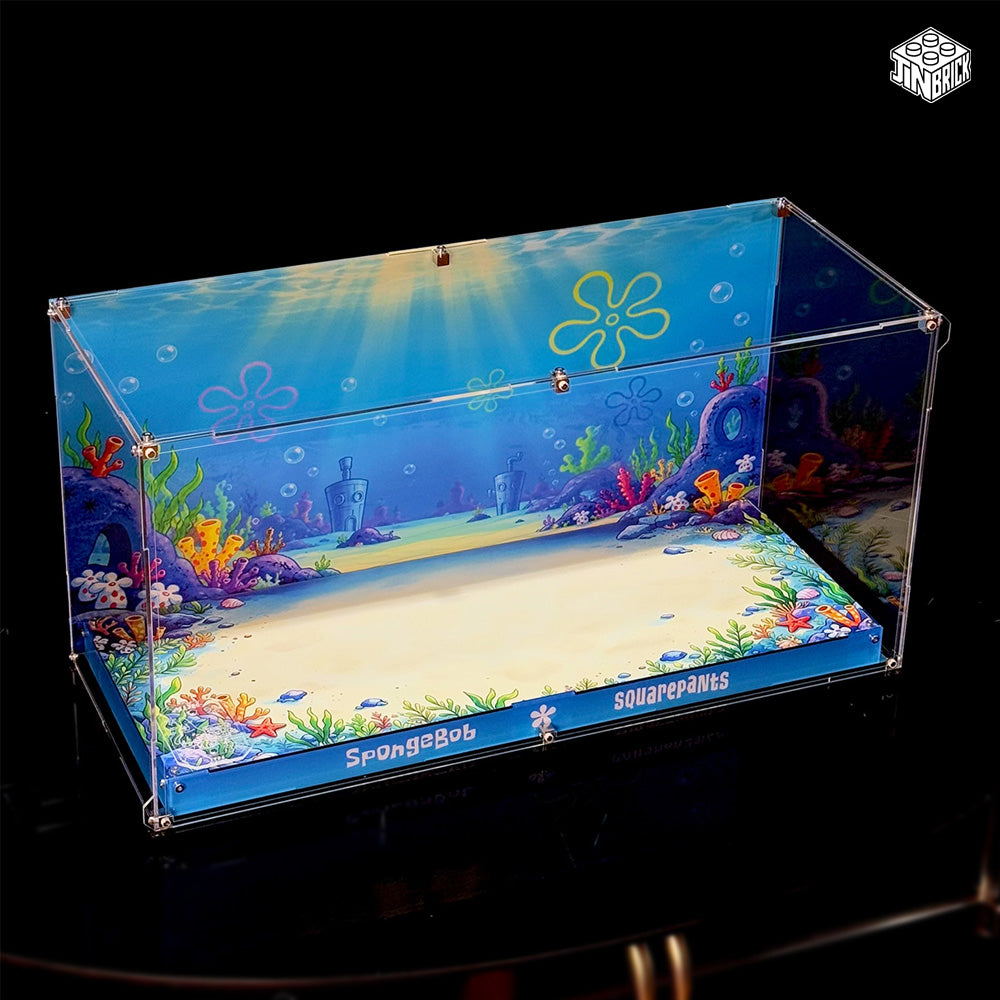 Acrylic Display Case for LEGO Icons 11386 SpongeBob SquarePants: Bikini Bottom