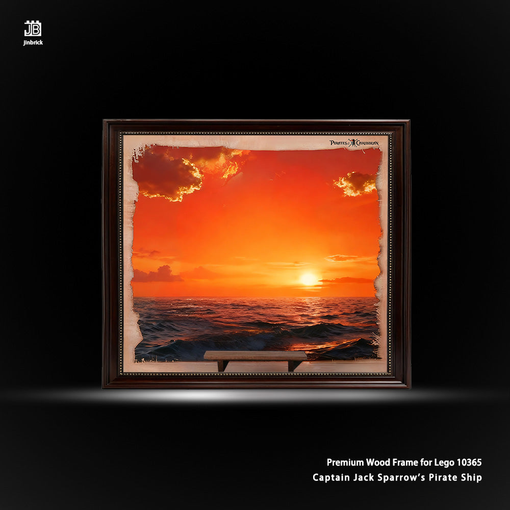 Premium Wood Frame for Lego 10365 Captain Jack Sparrow's Pirate Ship