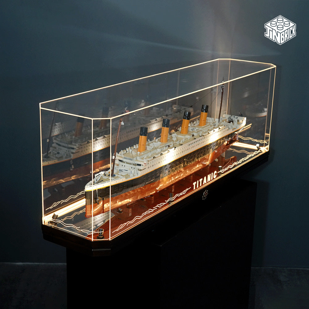 【Premium】LED Display Case for LEGO® 10294 Titanic
