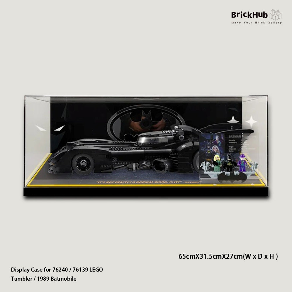 Display Case For LEGO® Batmobile Tumbler / 1989 Batmobile (76139 / 76240 )