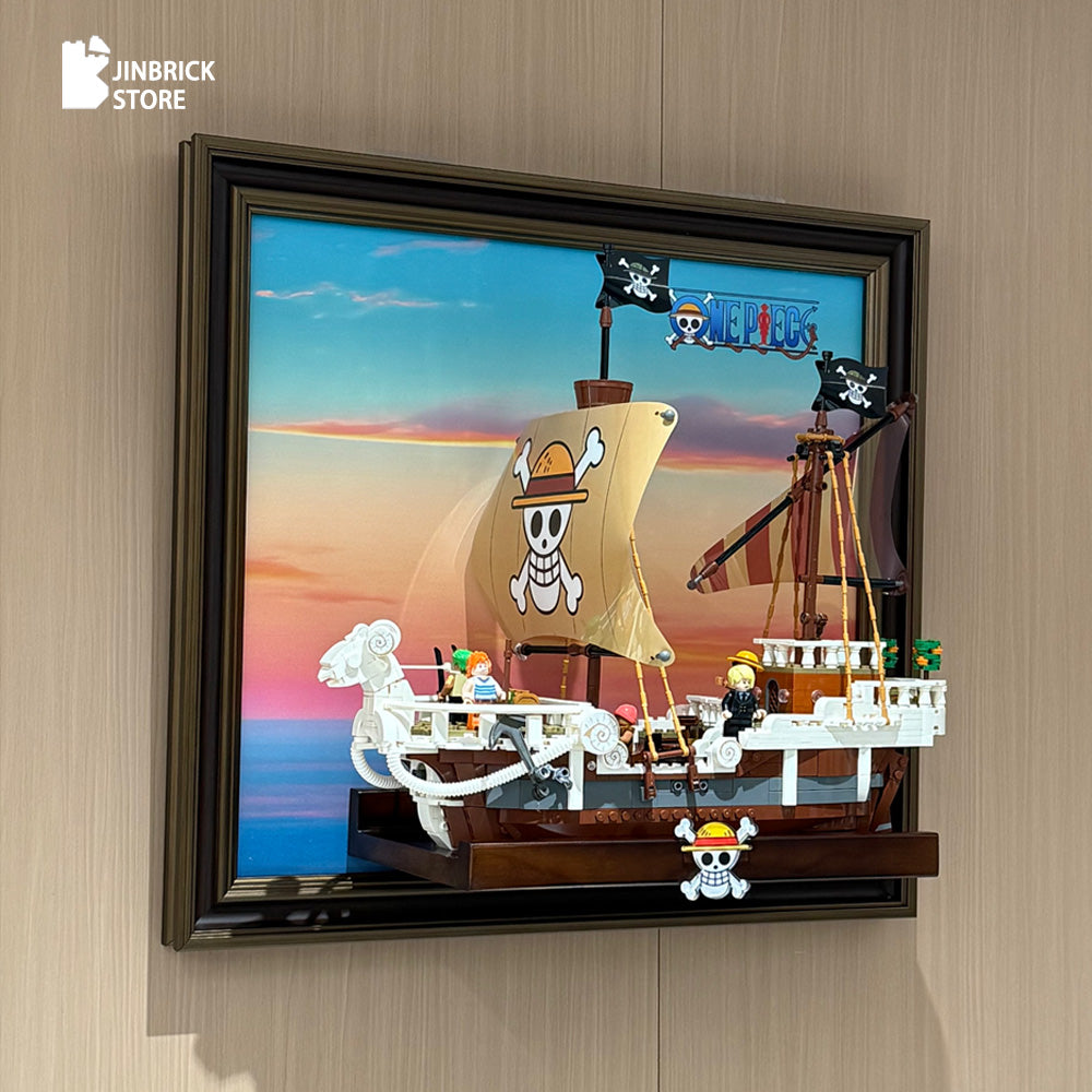 Premium Wood Frame for Lego One Piece 75639 The Going Merry Pirate Ship