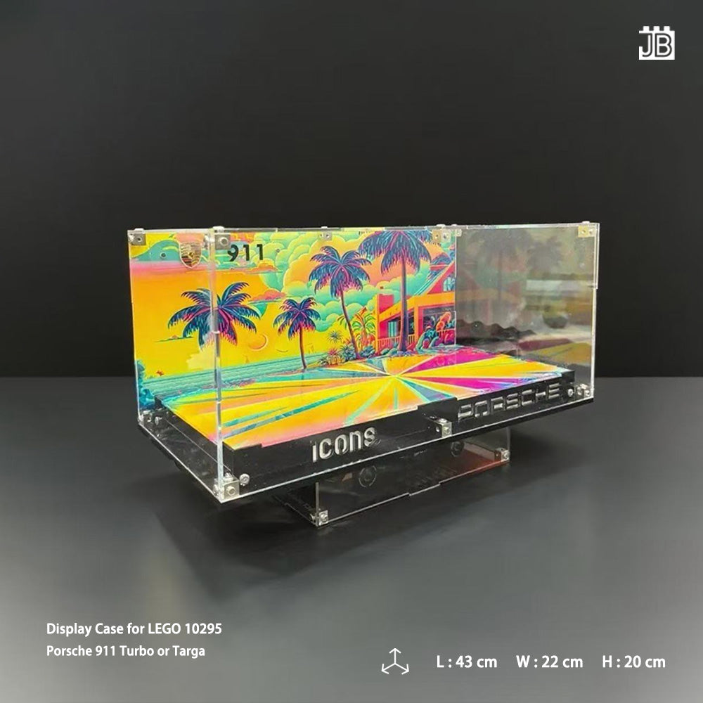 Display Case for LEGO ICONS 10295 Turbo or Targa Porsche 911