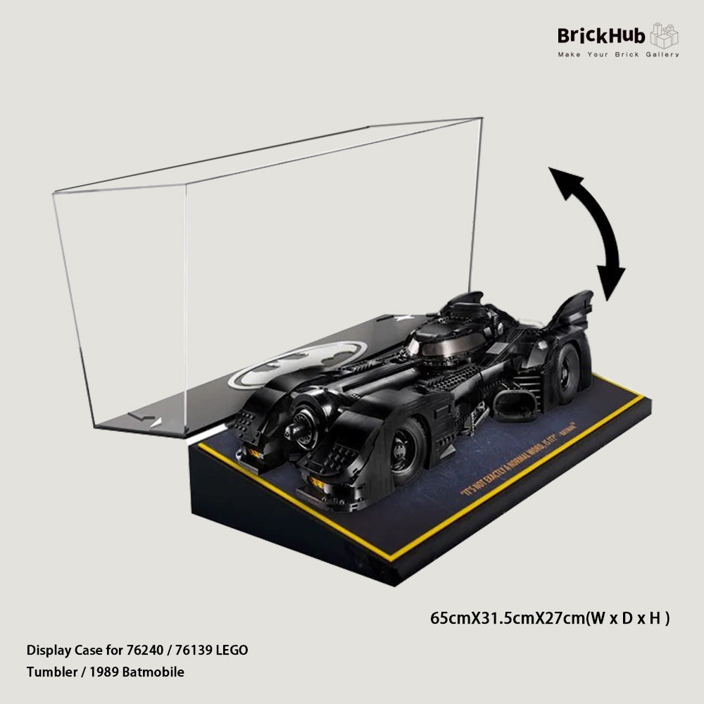 Display Case For LEGO® Batmobile Tumbler / 1989 Batmobile (76139 / 76240 )