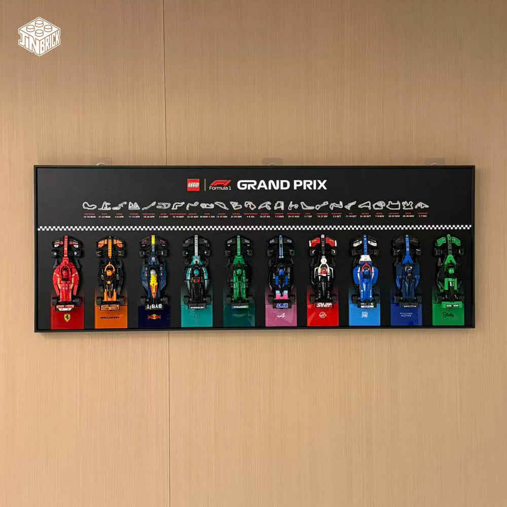 Plus Wall Display Frame For LEGO® Speed Champions F1 11/12 Cars
