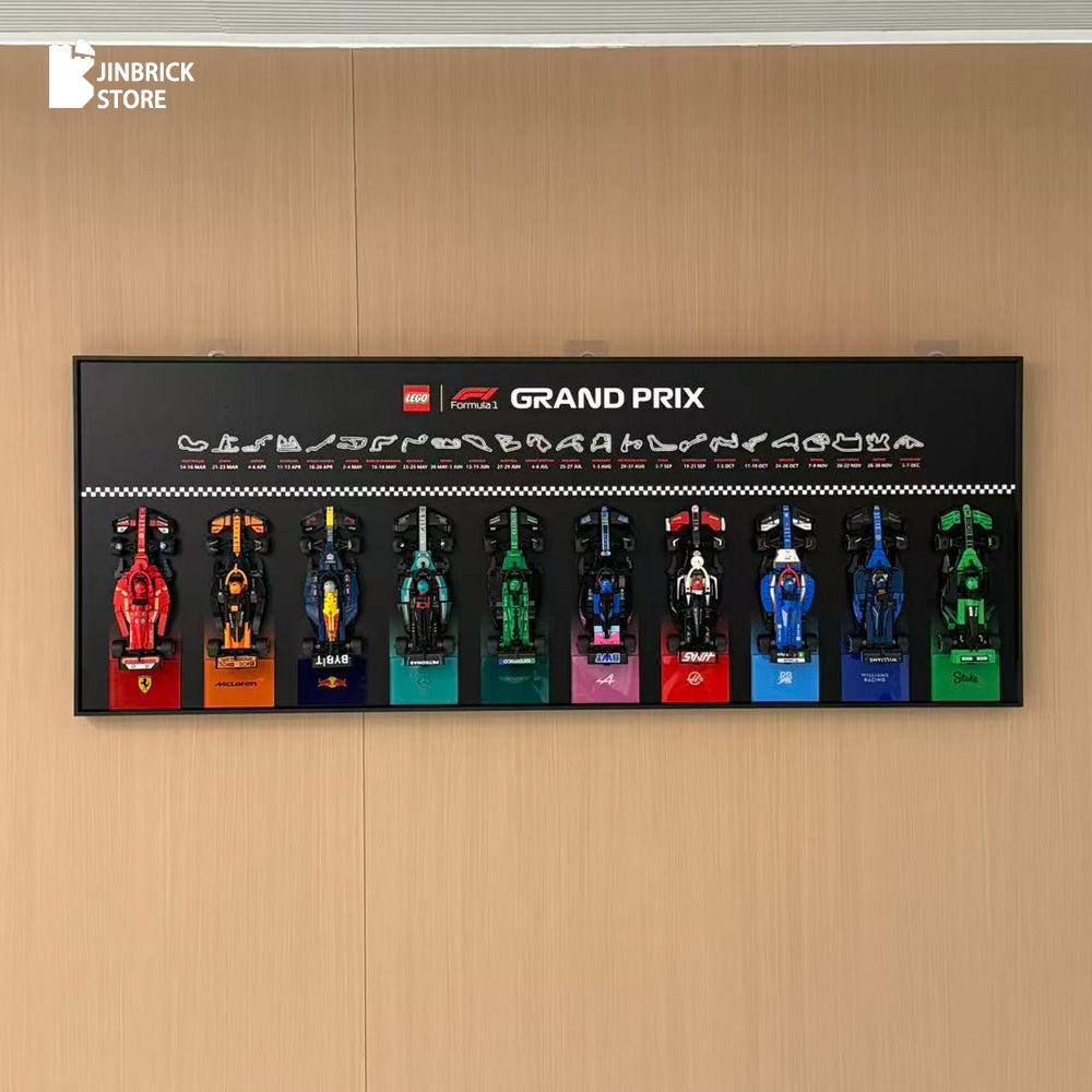 Plus Wall Display Frame For LEGO® Speed Champions F1 11/12 Cars