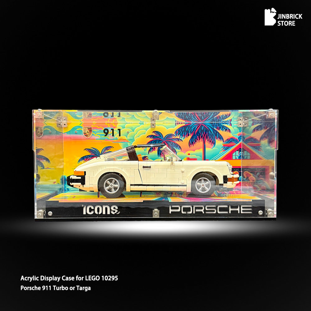 Acrylic Display Case for Lego ICONS Williams Racing FW14B & Mclaren MP4/4 & Posche911